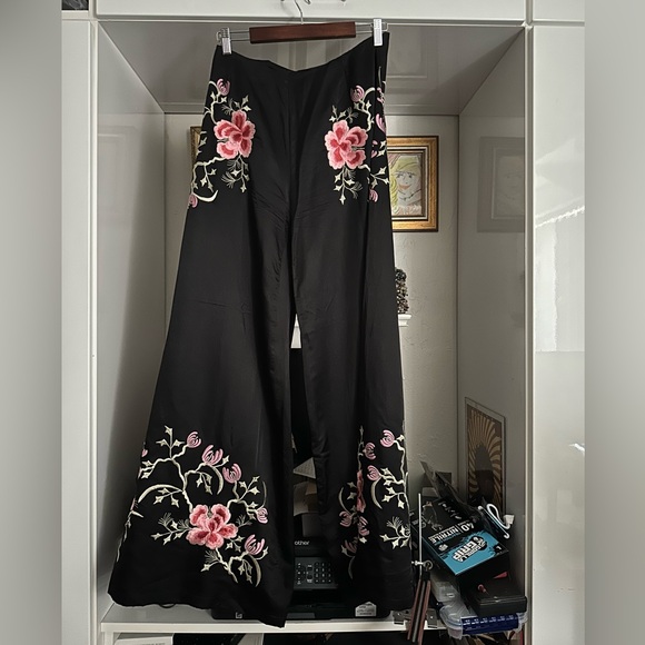 Chasing unicorns satin embroidered pants! New pics on hold - Picture 2 of 14